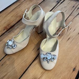 Miu Miu cream heels